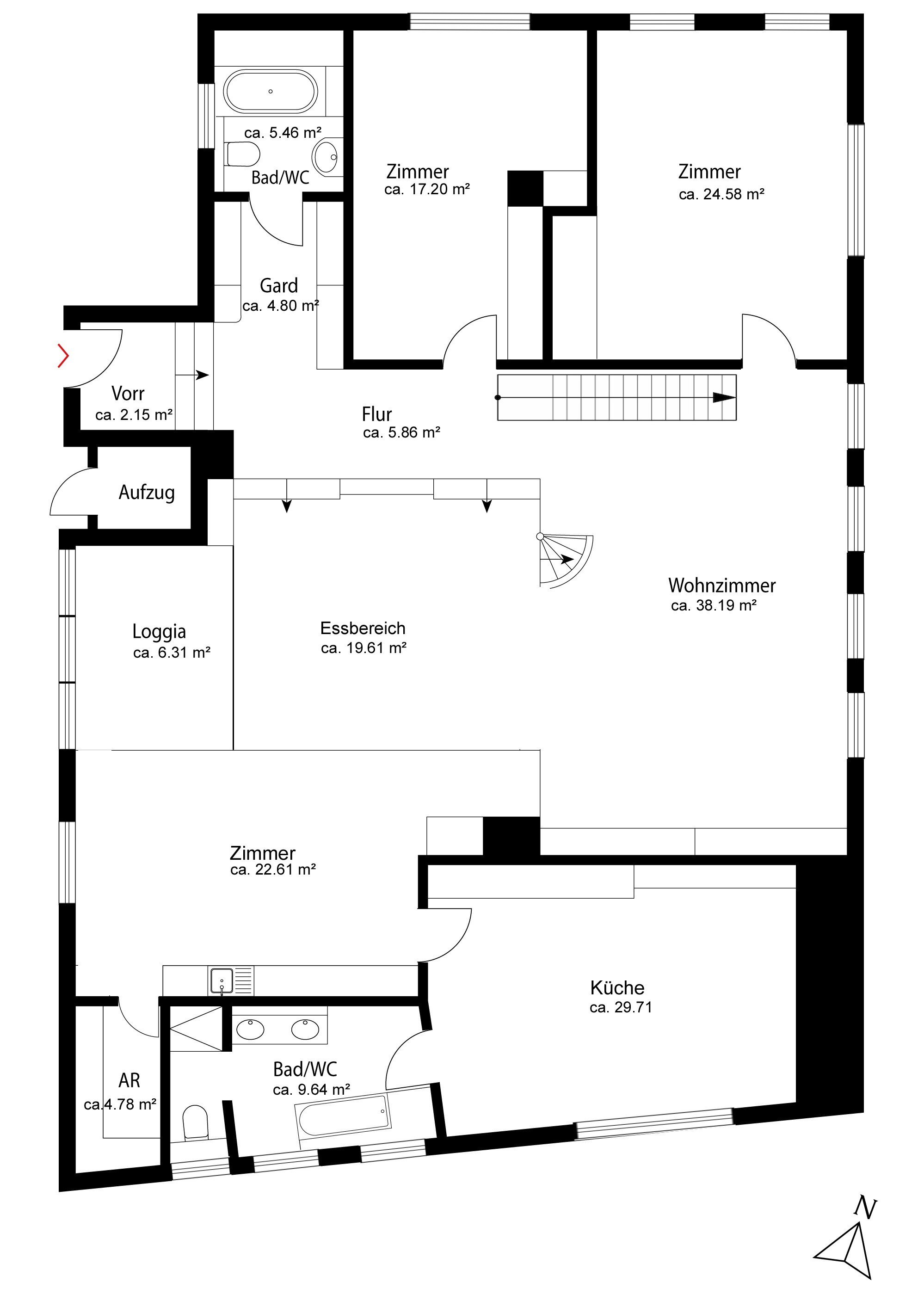 Wohnung zum Kauf 890.000 € 4 Zimmer 206 m²<br/>Wohnfläche Klosterneuburg 3400