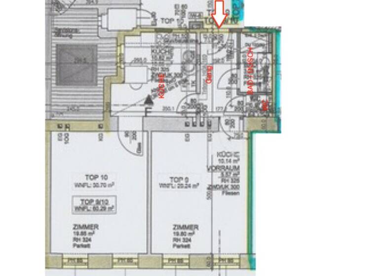 WG-Zimmer zur Miete - Erstbezug 617 € 2 Zimmer 61 m² 4. Geschoss Wienerbergstraße Wien 1120