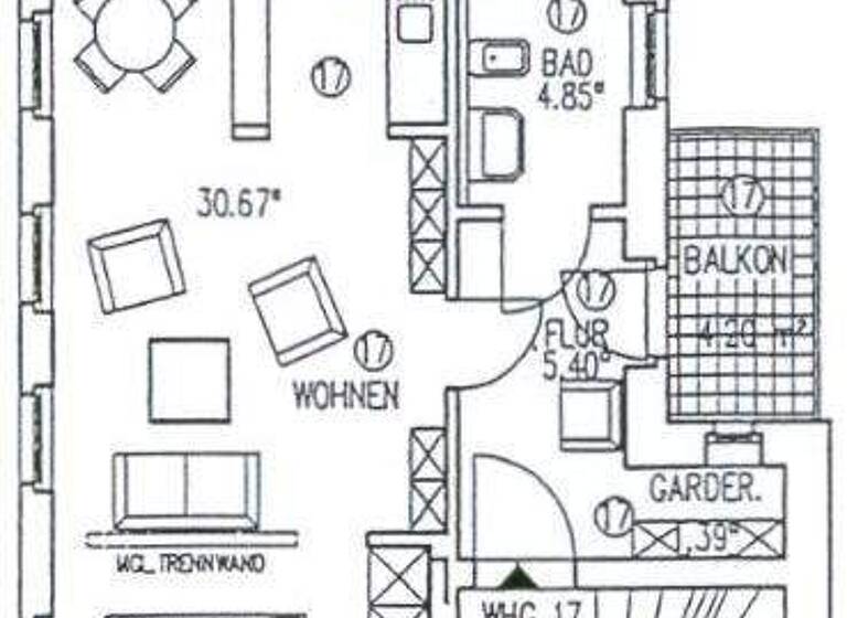 Studio zur Miete 425 € 1 Zimmer 44,4 m² 1. Geschoss Alfred-Kästner-Straße 3 Südvorstadt Leipzig 04275