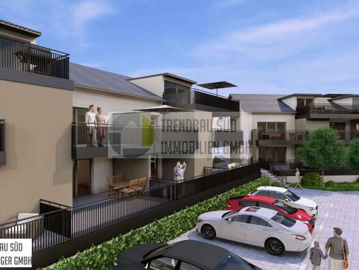 Wohnung zum Kauf - Neubau provisionsfrei 386.500 € 3,5 Zimmer 79,8 m² Mietingen 88487