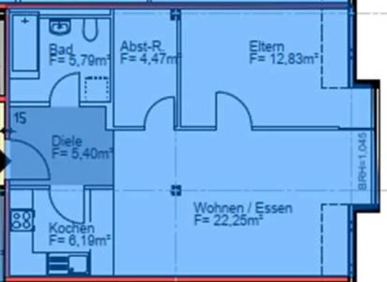 Wohnung zur Miete 450 € 2 Zimmer 60 m² 3. Geschoss Wagnerstraße 18 Merzig 66663