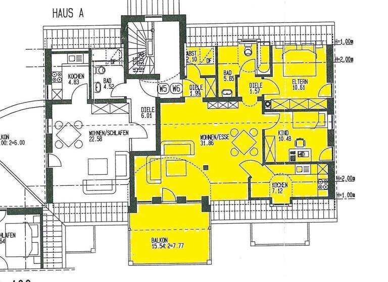 Wohnung zur Miete 770 € 3 Zimmer 76,8 m² 2. Geschoss frei ab 01.04.2026 Kyawstraße 2 Kleinzschachwitz Dresden 01259