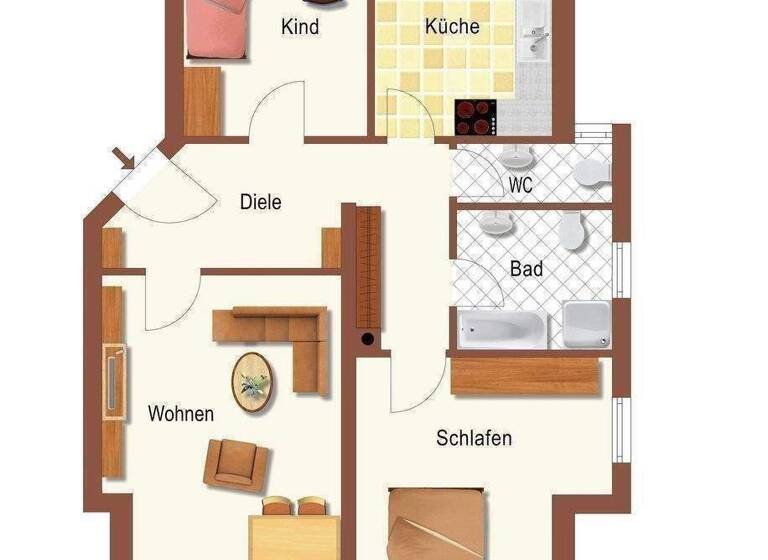 Wohnung zum Kauf 225.000 € 3 Zimmer 78 m² 2. Geschoss frei ab sofort Höchstadt Höchstadt a.d.Aisch 91315