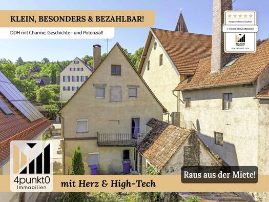 Doppelhaushälfte zum Kauf 119.000 € 5 Zimmer 123 m² 156 m² Grundstück Mönchsdeggingen 86751