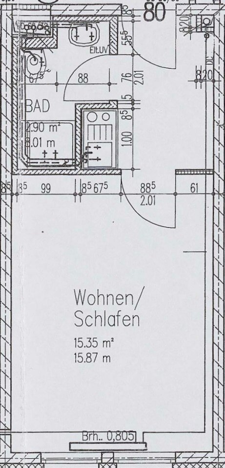 Wohnung zum Kauf 72.000 € 1 Zimmer 23,9 m²<br/>Wohnfläche 2.<br/>Geschoss Kösner Straße 5 Lindenau Leipzig 04177