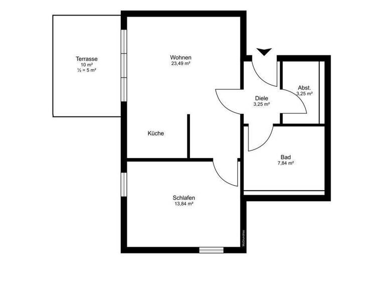 Wohnung zum Kauf 225.000 € 2 Zimmer 58,2 m² EG Bardowick 21357