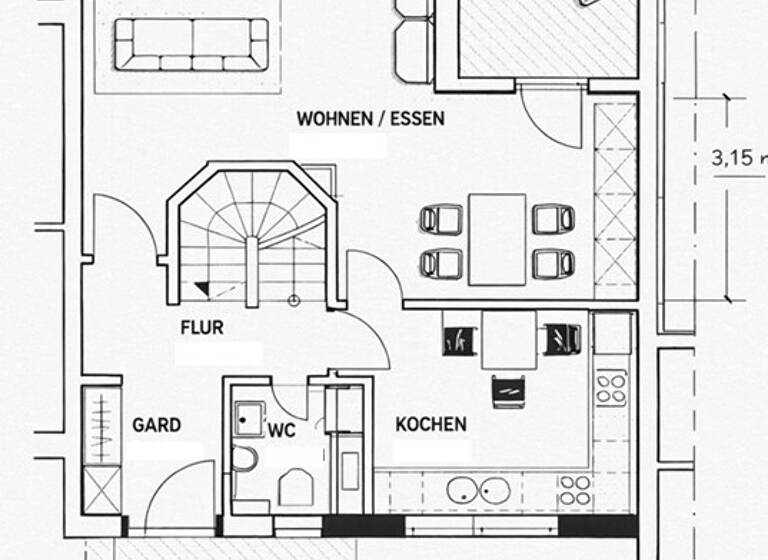 Reihenmittelhaus zum Kauf 409.000 € 4 Zimmer 111 m² 211 m² Grundstück Innenstadt Gütersloh 33332
