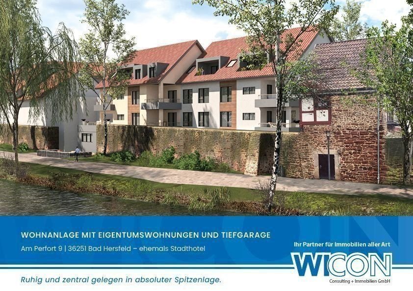 Wohnung zum Kauf provisionsfrei 632.000 € 3 Zimmer 117,1 m²<br/>Wohnfläche 1.<br/>Geschoss 01.08.2026<br/>Verfügbarkeit Am Perfort 9 Bad Hersfeld Bad Hersfeld 36251