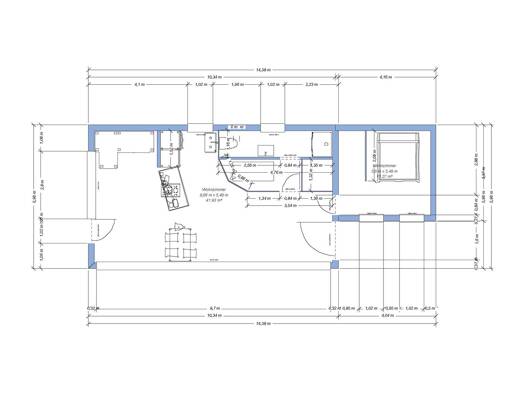 Bungalow zur Miete 1.200 € 2 Zimmer 75 m² 600 m² Grundstück frei ab 01.10.2026 Buschvitz 18528