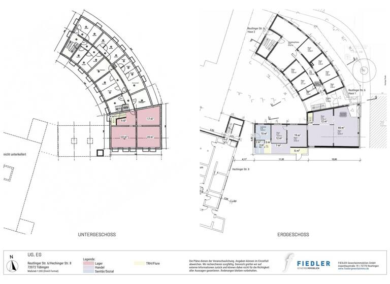 Laden zur Miete provisionsfrei 110 m² Verkaufsfläche Reutlinger Straße 6 Südstadt Tübingen 72072