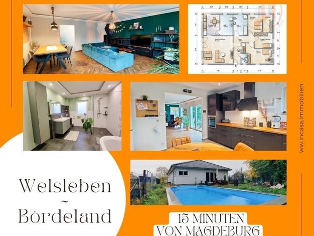 Bungalow zum Kauf 362.000 € 4 Zimmer 145,5 m² 763 m² Grundstück frei ab 01.03.2026 Fabrikstraße 4 Welsleben Bördeland 39221