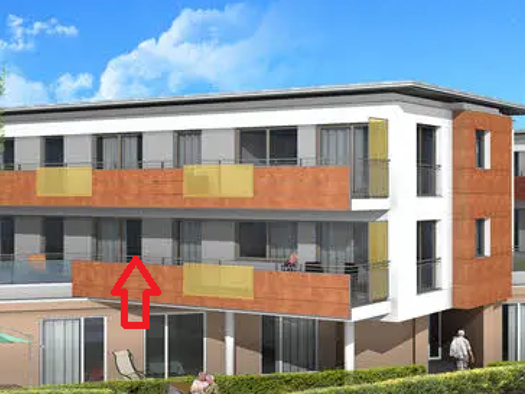 Terrassenwohnung zur Miete 620 € 1,5 Zimmer 47,5 m² Geschoss -1/2 frei ab sofort Lehmgrube Mönsheim 71297