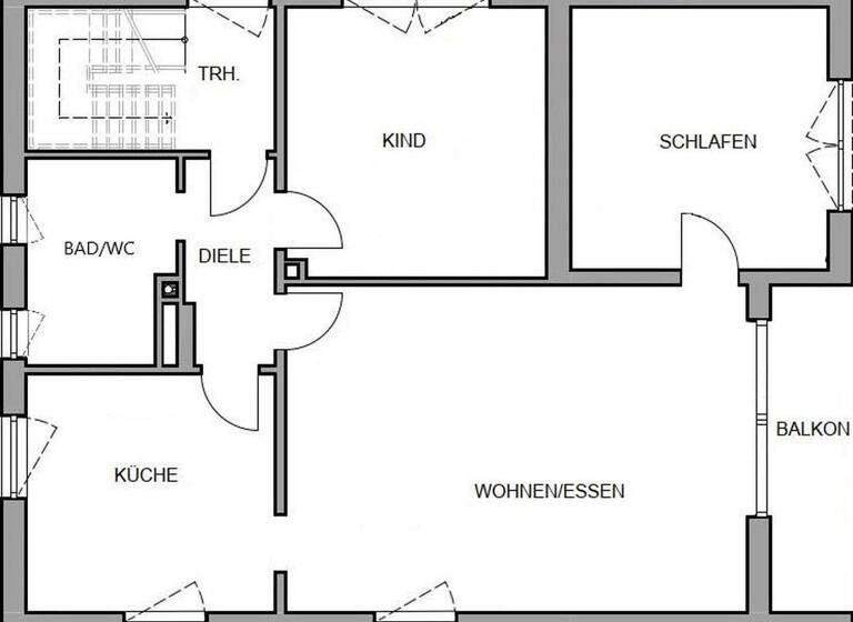 Wohnung zur Miete 1.225 € 3 Zimmer 91 m² 1. Geschoss Au Au in der Hallertau 84072