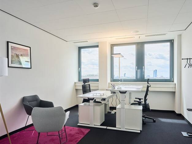 Bürofläche zur Miete - Erstbezug provisionsfrei 1.600 € 46,6 m² Bürofläche Hanauer Landstraße 328-330 Ostend Frankfurt am Main 60314