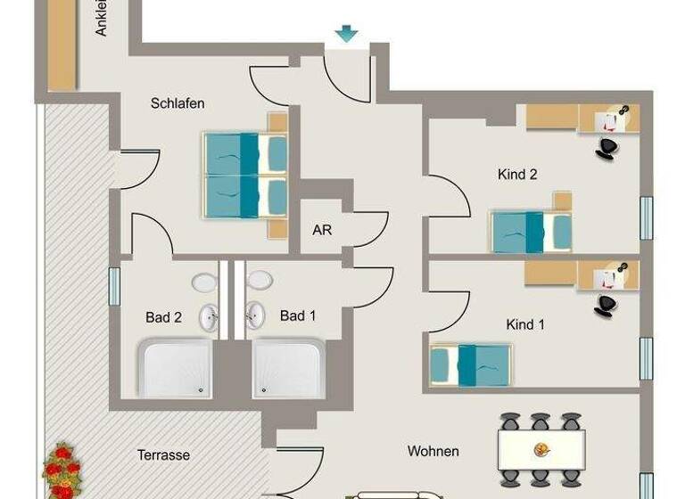 Wohnung zur Miete - Erstbezug 1.766 € 4 Zimmer 121,8 m² Melli-Beese-Straße 5 Barbaraviertel Neuss 41460