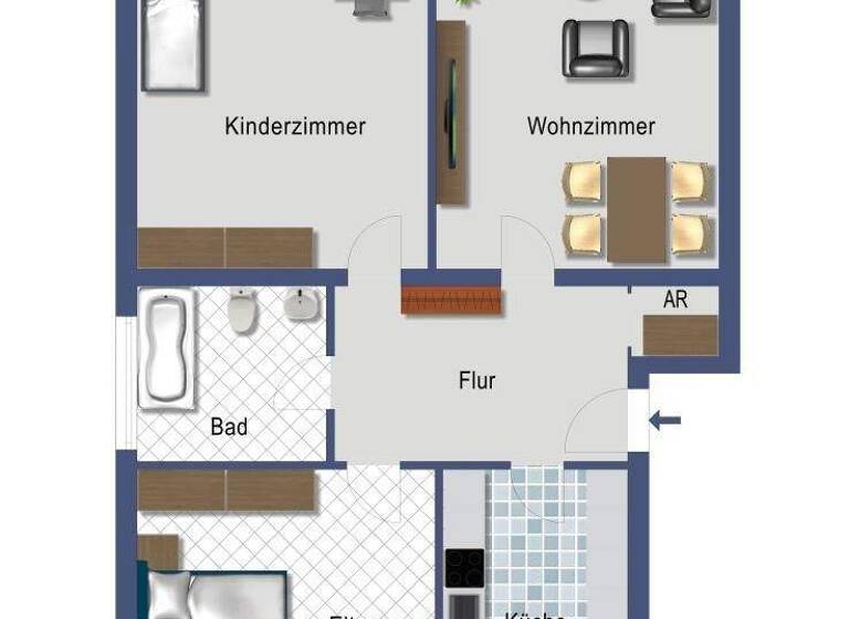 Wohnung zum Kauf provisionsfrei 249.000 € 3 Zimmer 73,3 m² 1. Geschoss Hohe Straße 38 a Tannenbusch Bonn 53119
