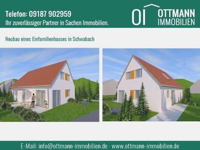 Einfamilienhaus zum Kauf - Erstbezug 672.000 € 5 Zimmer 140 m² 413 m² Grundstück Ottersdorf Büchenbach , Mittelfr 91186