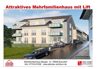 Wohnung zum Kauf provisionsfrei 361.200 € 3 Zimmer 86 m² 2. Geschoss Bergstr. 13 Bonndorf Bonndorf im Schwarzwald 79848