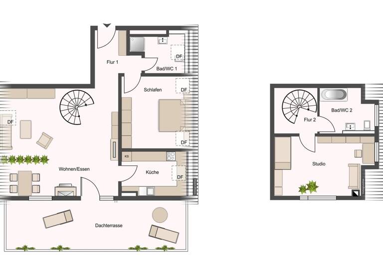 Maisonette zum Kauf 449.000 € 3 Zimmer 93 m²<br/>Wohnfläche Hoheneck Ludwigsburg 71642