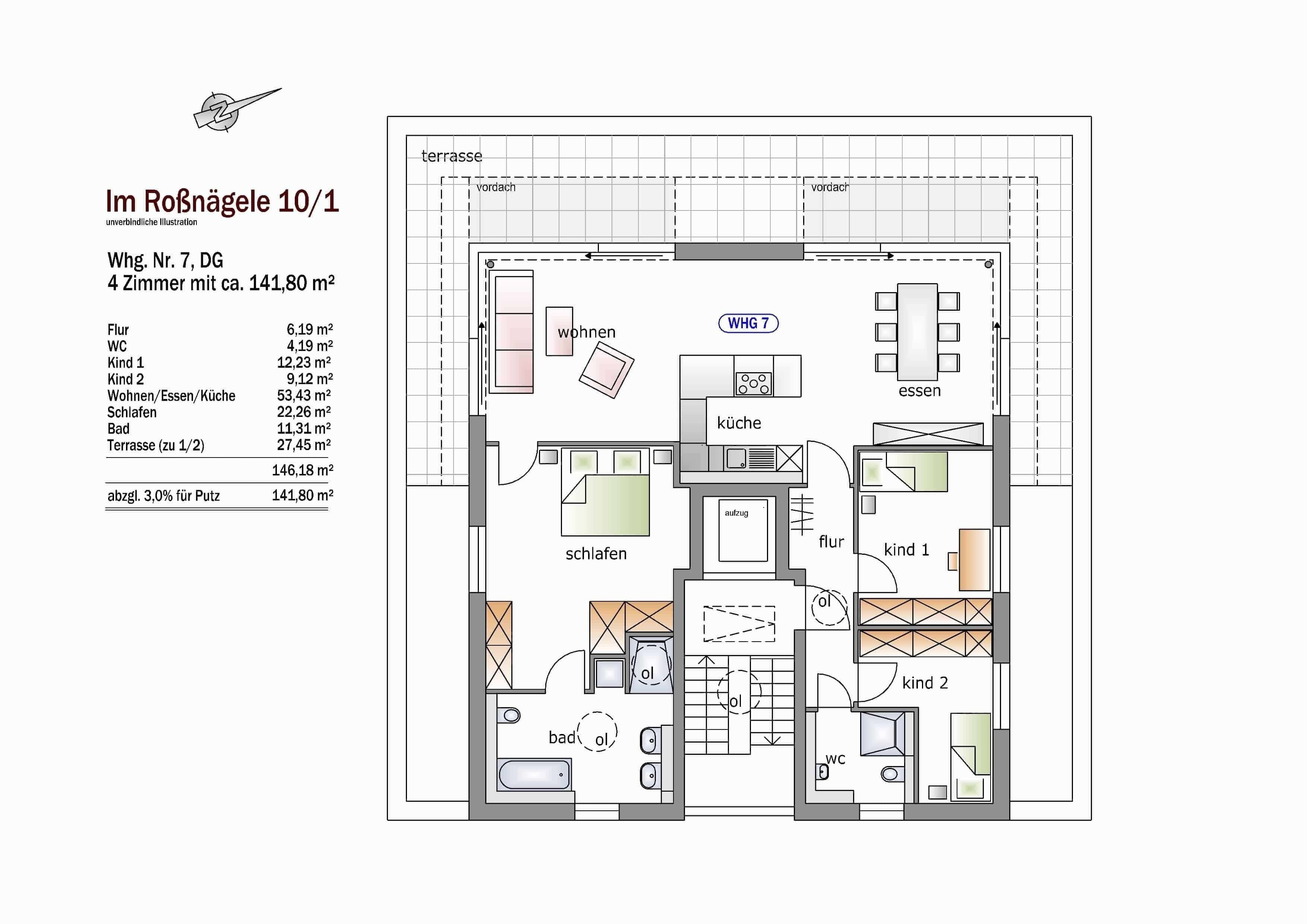 Penthouse zur Miete 2.180 € 4 Zimmer 141,8 m²<br/>Wohnfläche Balingen Balingen 72336