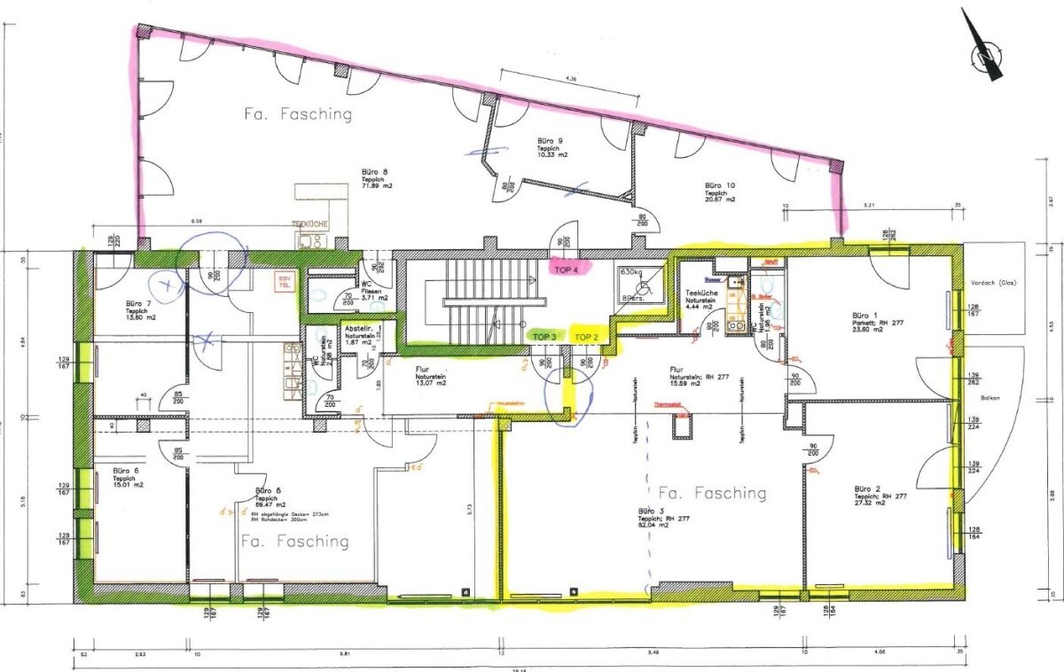 Bürofläche zur Miete 13 € 101 m²<br/>Bürofläche Salzburg Salzburg 5020