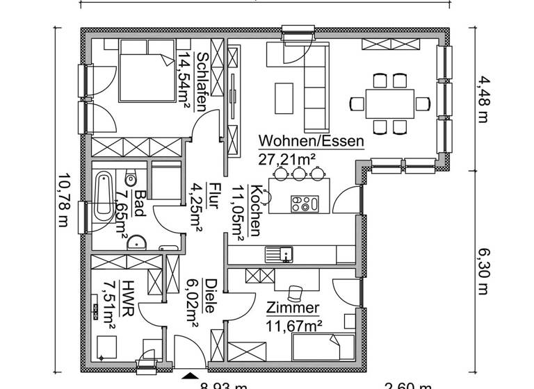 Haus zum Kauf 209.200 € 3 Zimmer 89 m² 619 m² Grundstück Kargow 17192