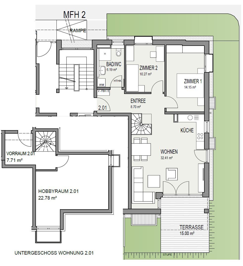 Wohnung zum Kauf provisionsfrei 599.000 € 3 Zimmer 90,6 m²<br/>Wohnfläche Stephanskirchen 83071