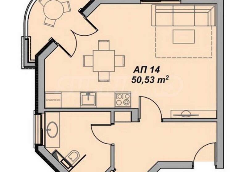 Studio zum Kauf 94.295 € 1 Zimmer 51 m² Sunny Beach