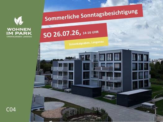 Wohnung zum Kauf - Neubau provisionsfrei 476.900 € 3 Zimmer 91,6 m² EG Am Simontalgraben 23 Langenau 89129