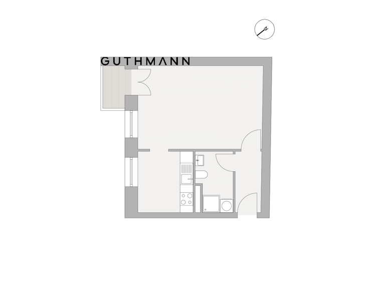 Studio zum Kauf 168.000 € 1 Zimmer 40 m² 1. Geschoss Alt-Treptow Berlin 12435