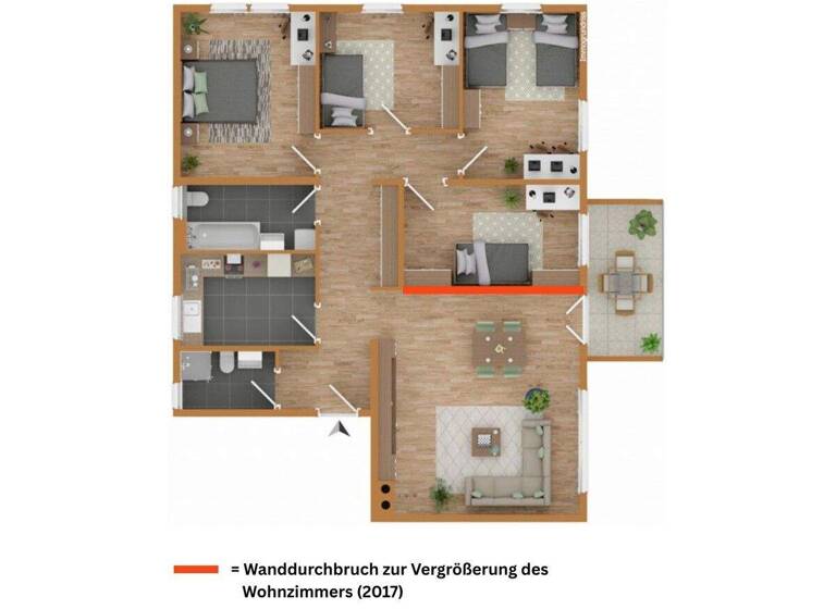 Wohnung zum Kauf 295.000 € 4,5 Zimmer 110 m² 2. Geschoss Zimmern Immendingen 78194