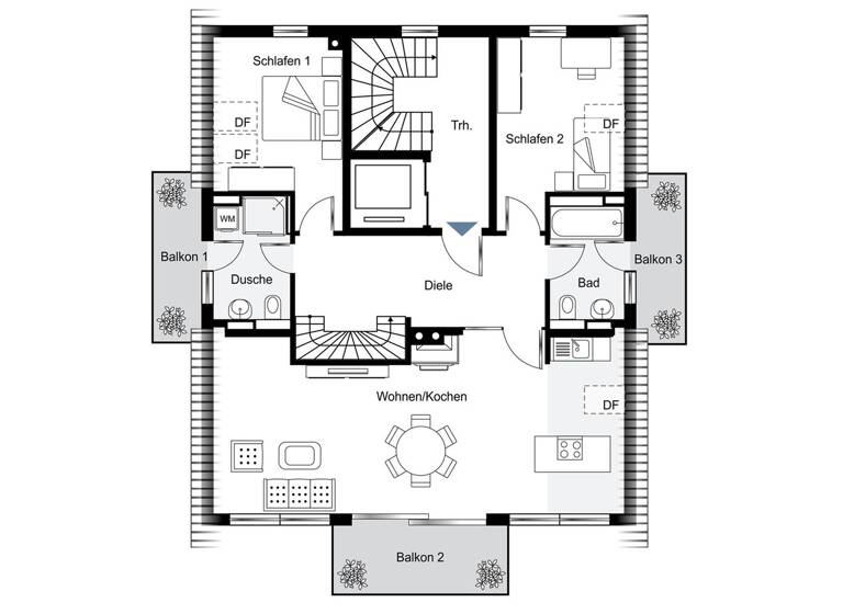 Wohnung zum Kauf - Erstbezug provisionsfrei 961.000 € 3,5 Zimmer 127 m² Niederstrasse 6 Glienicke/Nordbahn 16548