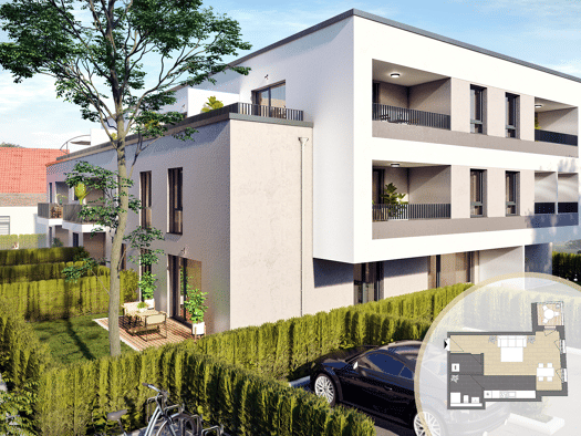 Wohnung zum Kauf - Erstbezug provisionsfrei 239.000 € 1 Zimmer 40,4 m² 1. Geschoss frei ab sofort Im Nex 5 Hattersheim Hattersheim 65795