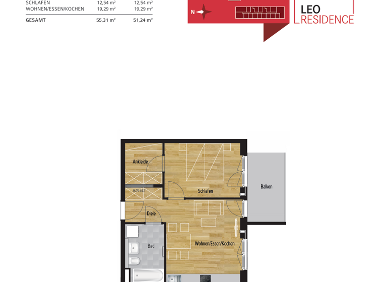Wohnung zum Kauf 649.000 € 2 Zimmer 51,2 m² 5. Geschoss Schwabing-Freimann München 80804