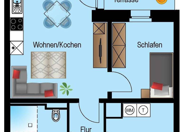 Wohnung zur Miete 1.005 € 2 Zimmer 49,6 m² 4 Geschosse frei ab 01.07.2026 Posthausen Ottersberg 28870