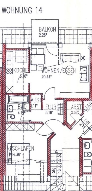 Wohnung zum Kauf 147.000 € 2 Zimmer 52 m²<br/>Wohnfläche Carleinstraße 9/1 Pfullendorf Pfullendorf 88630