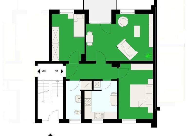 Wohnung zur Miete 779 € 3 Zimmer 72,4 m² EG frei ab 01.05.2026 Hagenskamp 21 Uelzen 29525