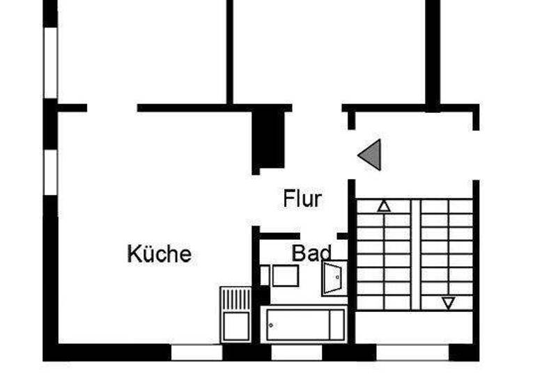 Wohnung zur Miete 419 € 2 Zimmer 47 m² EG Voßstraße 4 Obermeiderich Duisburg 47137