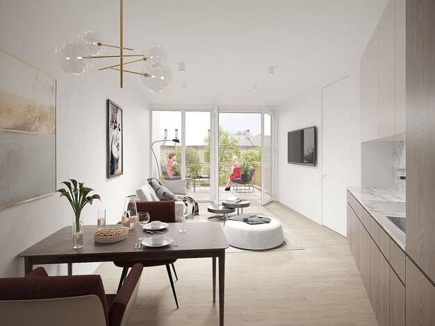 Wohnung zum Kauf - Neubau provisionsfrei 496.725 € 4 Zimmer 89,5 m² 2. Geschoss Saalhausener Straße 27 c Naußlitz Dresden 01159