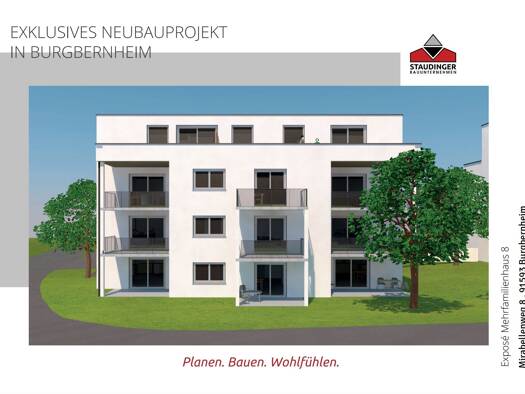 Wohnung zum Kauf - Erstbezug provisionsfrei als Kapitalanlage geeignet 291.900 € 2 Zimmer 74,9 m² Mirabellenweg 8 Burgbernheim 91593