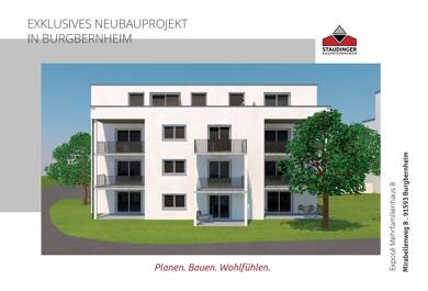 Wohnung zum Kauf - Neubau provisionsfrei als Kapitalanlage geeignet 282.900 € 2 Zimmer 72,5 m² Mirabellenweg 8 Burgbernheim Burgbernheim 91593