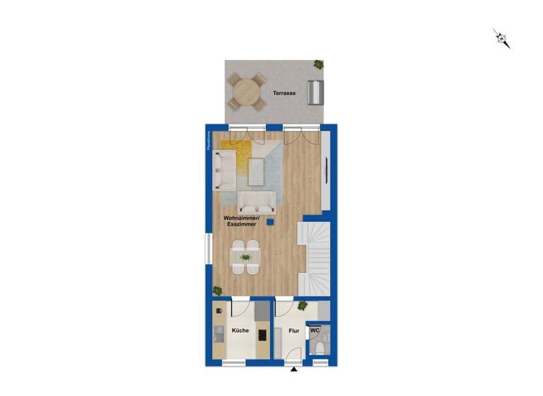 Reihenendhaus zum Kauf 575.000 € 5 Zimmer 121 m² 209,4 m² Grundstück Nieder-Eschbach Frankfurt am Main 60437