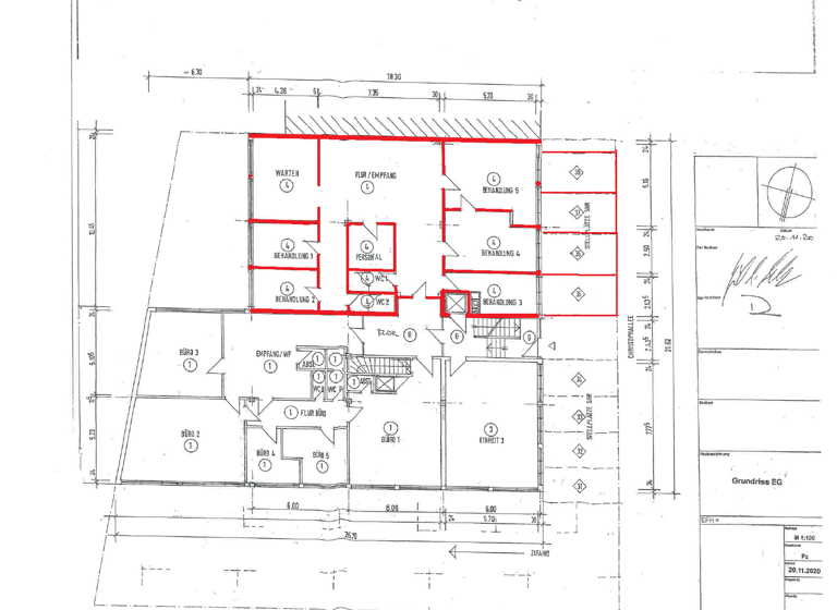 Büro zur Miete 1.150 € 6 Zimmer 180 m² Bürofläche Nordstadt Pforzheim 75177