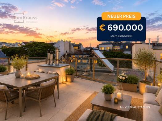 Wohnung zum Kauf - Erstbezug 690.000 € 2 Zimmer 67,1 m² 5. Geschoss Wien 1060