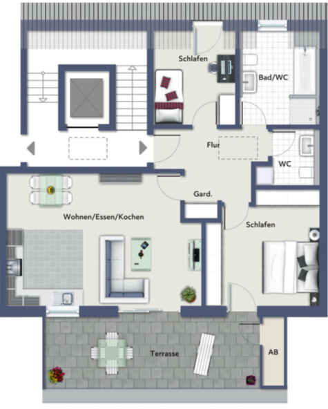 Wohnung zum Kauf 650.000 € 3 Zimmer 93,5 m²<br/>Wohnfläche Veillodter Straße 22 Pirckheimerstraße Nürnberg (Maxfeld) 90409