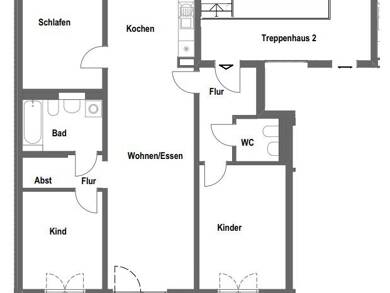 Wohnung zur Miete 1.039 € 4 Zimmer 97,6 m² 2. Geschoss Geschwister-Scholl-Straße 2 Herzogenaurach 91074