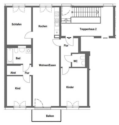 Wohnung zur Miete 1.039 € 4 Zimmer 97,6 m² 2. Geschoss Geschwister-Scholl-Straße 2 Herzogenaurach 91074
