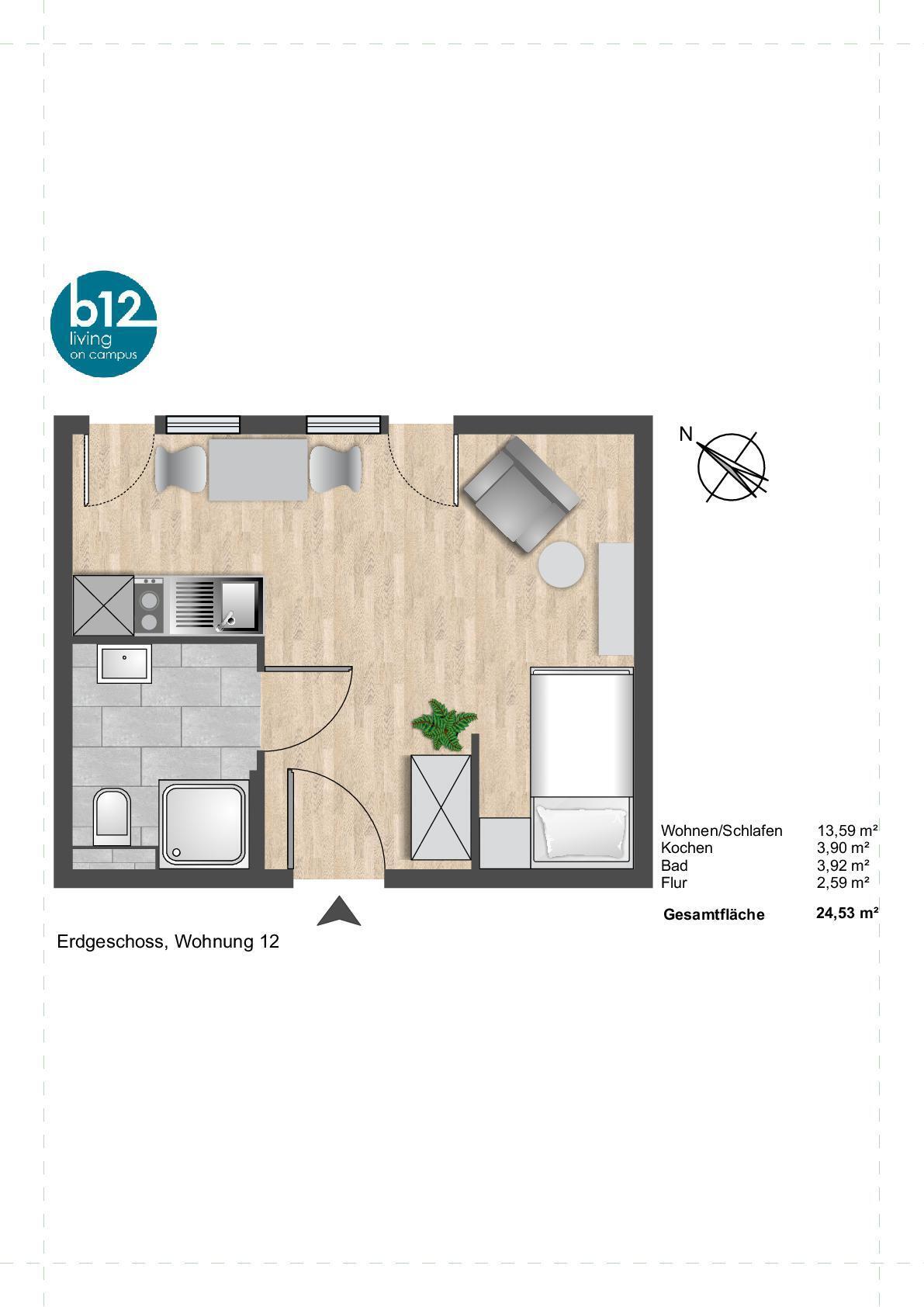 WG-Zimmer zur Miete Wohnen auf Zeit 524 € 24,5 m²<br/>Wohnfläche 1.<br/>Geschoss 01.03.2025<br/>Verfügbarkeit Ponttor Aachen 52072