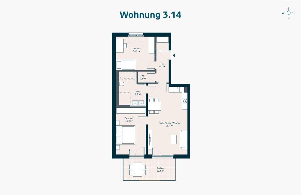 Wohnung zum Kauf provisionsfrei als Kapitalanlage geeignet 429.000 € 3 Zimmer 82,5 m²<br/>Wohnfläche Bachwiesen Zirndorf Zirndorf 90513