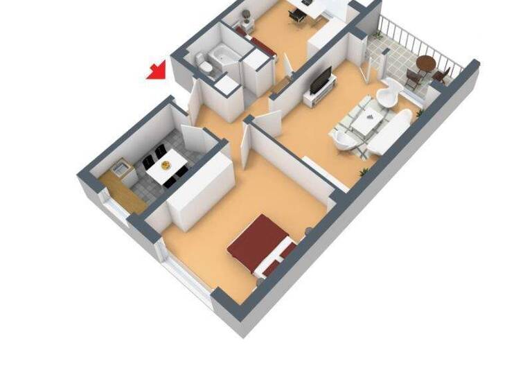 Wohnung zur Miete 519 € 3 Zimmer 70 m² 1. Geschoss Ostpreußenstraße 20 Vorhalle Hagen 58089